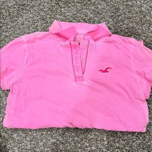 Y2K Vintage Hollister Pink Polo Shirt